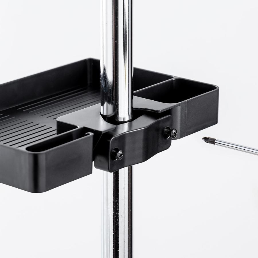 パイプ５本 パイプスタンド 付 SANWA SUPPLY（サンワサプライ） 小物トレー 支柱取付け 丸パイプ 支柱