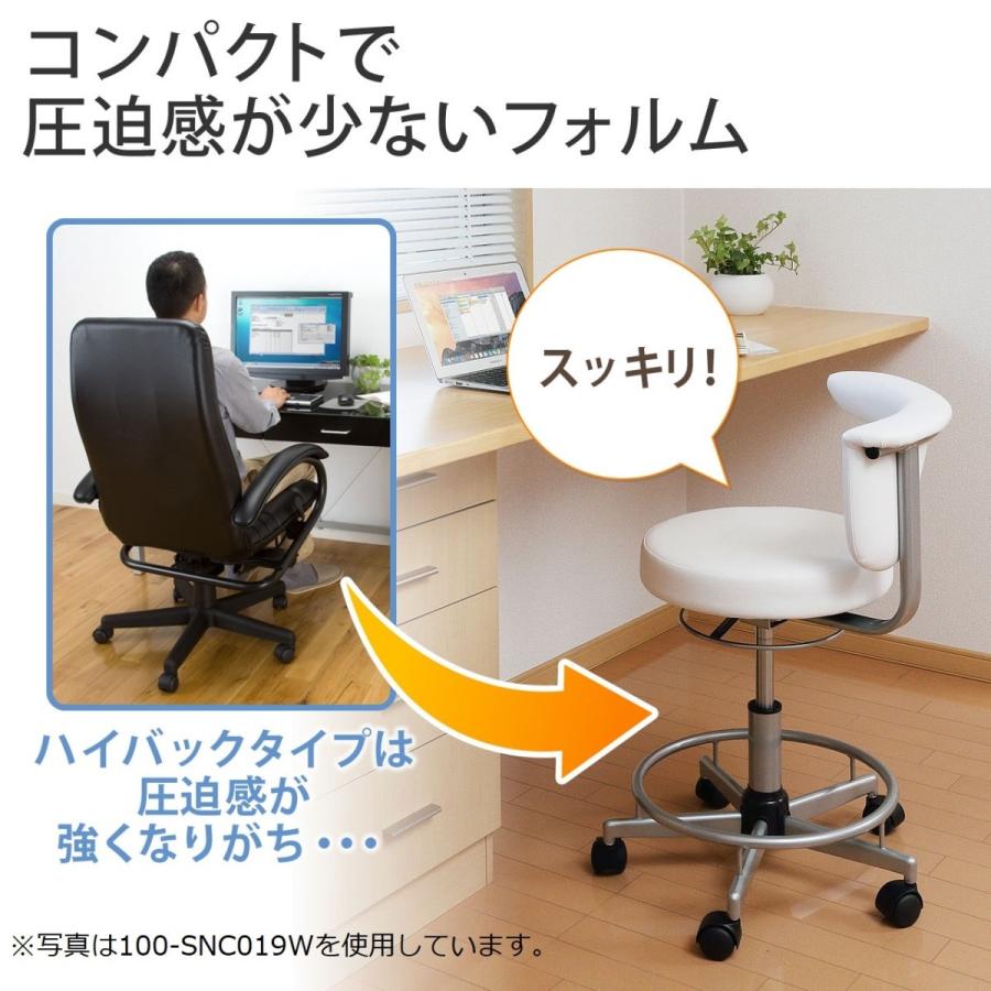 SANWA SUPPLY 丸椅子 スツール キャスター付 ラウンドチェア SANWA SUPPLY 丸椅子 スツール キャスター付 ラウンドチェア