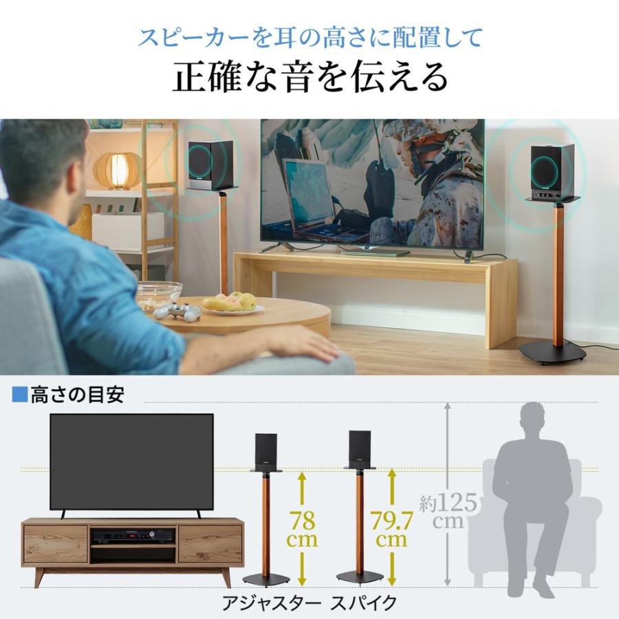 SANWA SUPPLY（サンワサプライ） 在庫限り スピーカースタンド 天然木