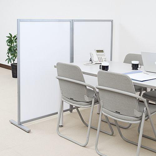 パーテーション 2枚セット 半透明 パーティション 自立タイプ 幅80cm 