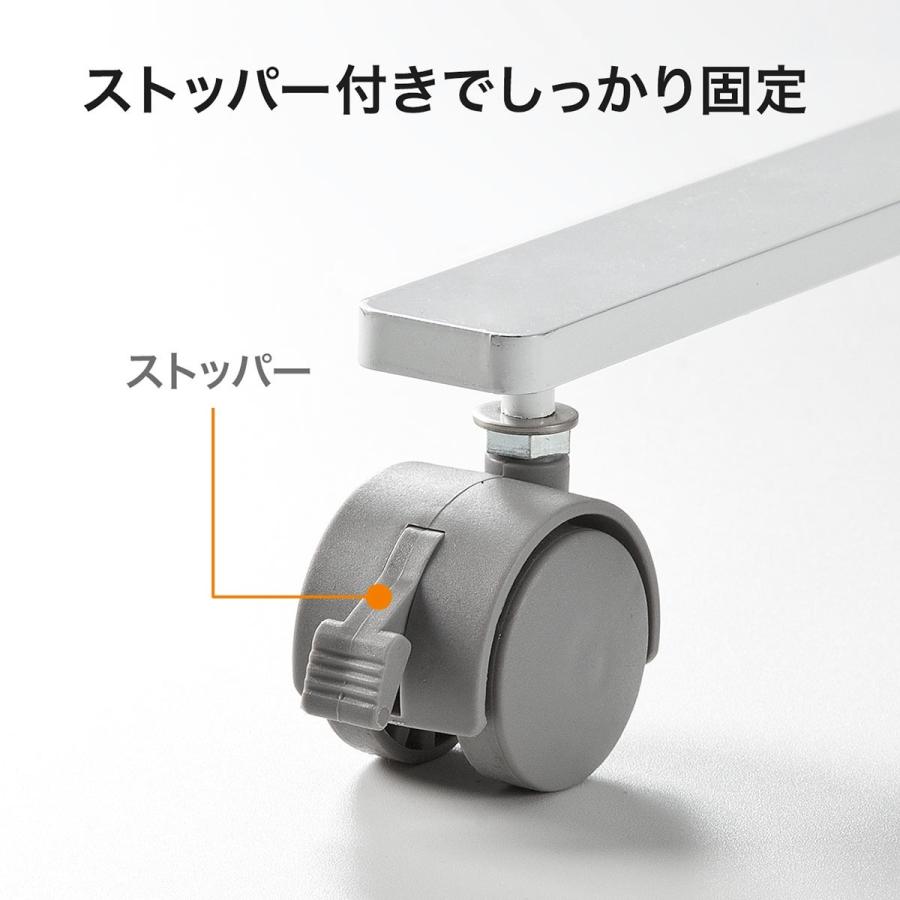 パーティション 3連 半透明 高さ160cm キャスター付 衝立 仕切り 360°回転 プライバシー EZ1-SPT020Wの画像