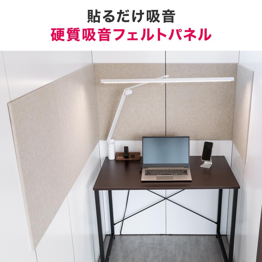 SANWA SUPPLY（サンワサプライ） 吸音フェルトパネル 6枚セット 幅55cm