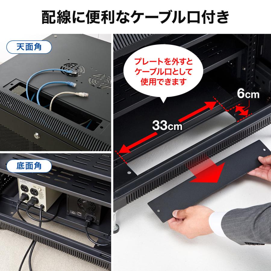 SANWA SUPPLY（サンワサプライ） サーバーラック ルーター ハブ収納