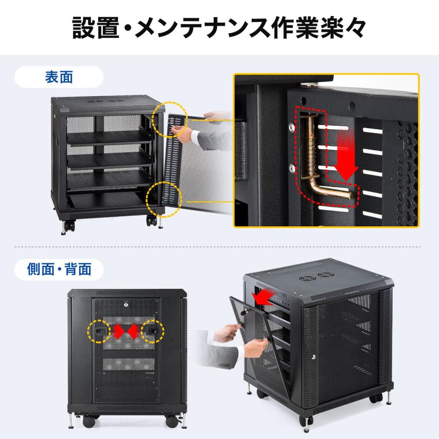 据置型 バタフライ式大型アクセサリーパネルラック