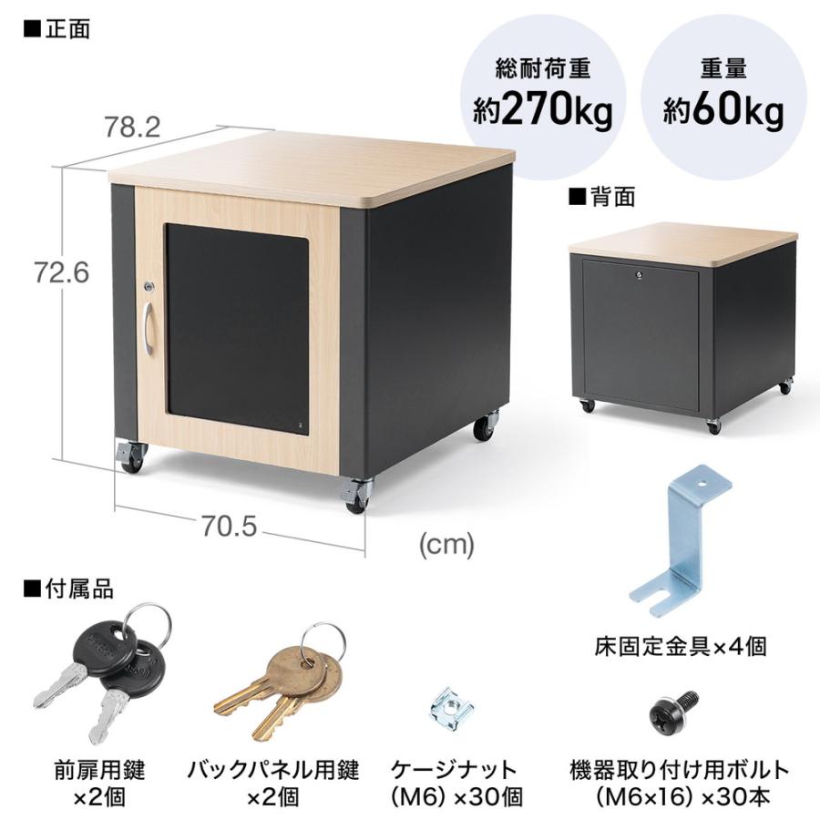 SANWA SUPPLY（サンワサプライ） 防音ラック 騒音低減ラック 19インチ