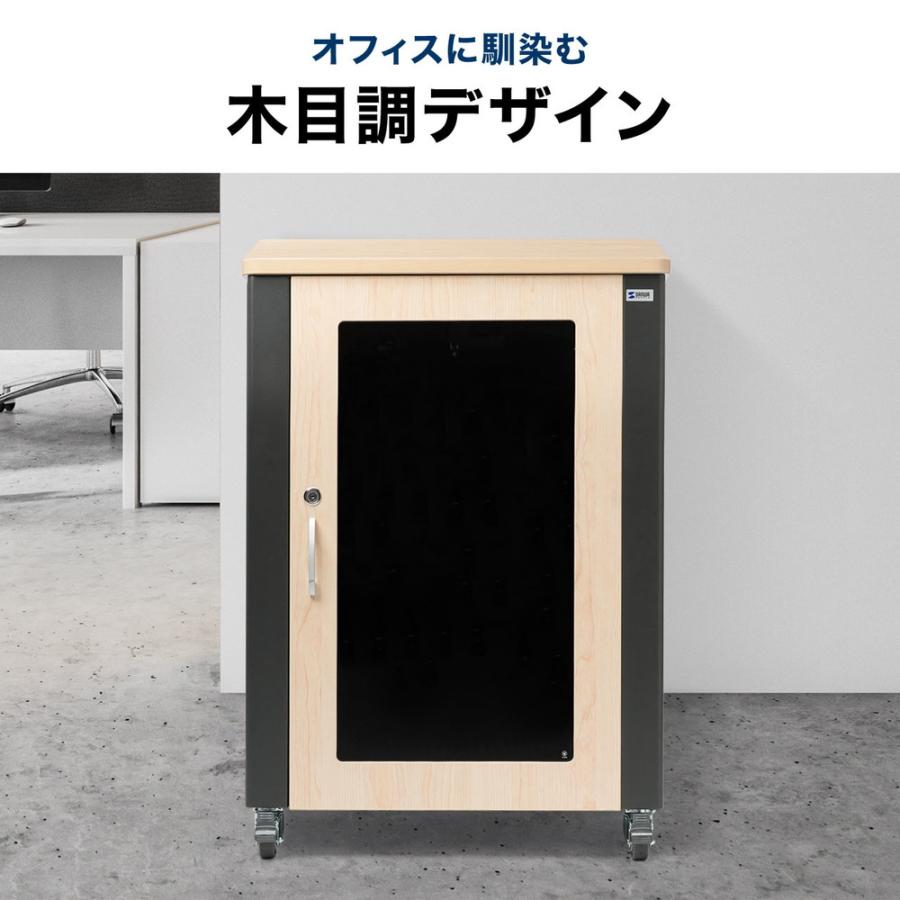 防音ラック 騒音低減ラック 19インチ 24U 中型 AVシステム 音響機器 奥行78.2cm 高さ126cm EZ1-SV036 代引き不可 個人様宅への配送不可の画像