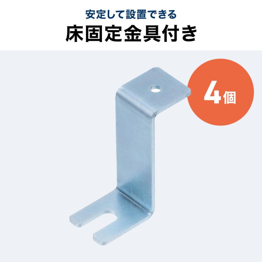 防音ラック 騒音低減ラック 19インチ 24U 中型 AVシステム 音響機器 奥行78.2cm 高さ126cm EZ1-SV036 代引き不可 個人様宅への配送不可の画像
