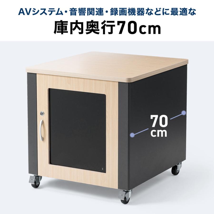 防音ラック 騒音低減ラック 19インチ 24U 中型 AVシステム 音響機器 奥行78.2cm 高さ126cm EZ1-SV036 代引き不可 個人様宅への配送不可の画像