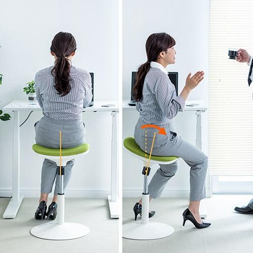 SANWA SUPPLY（サンワサプライ） スツール 座面前後左右可動