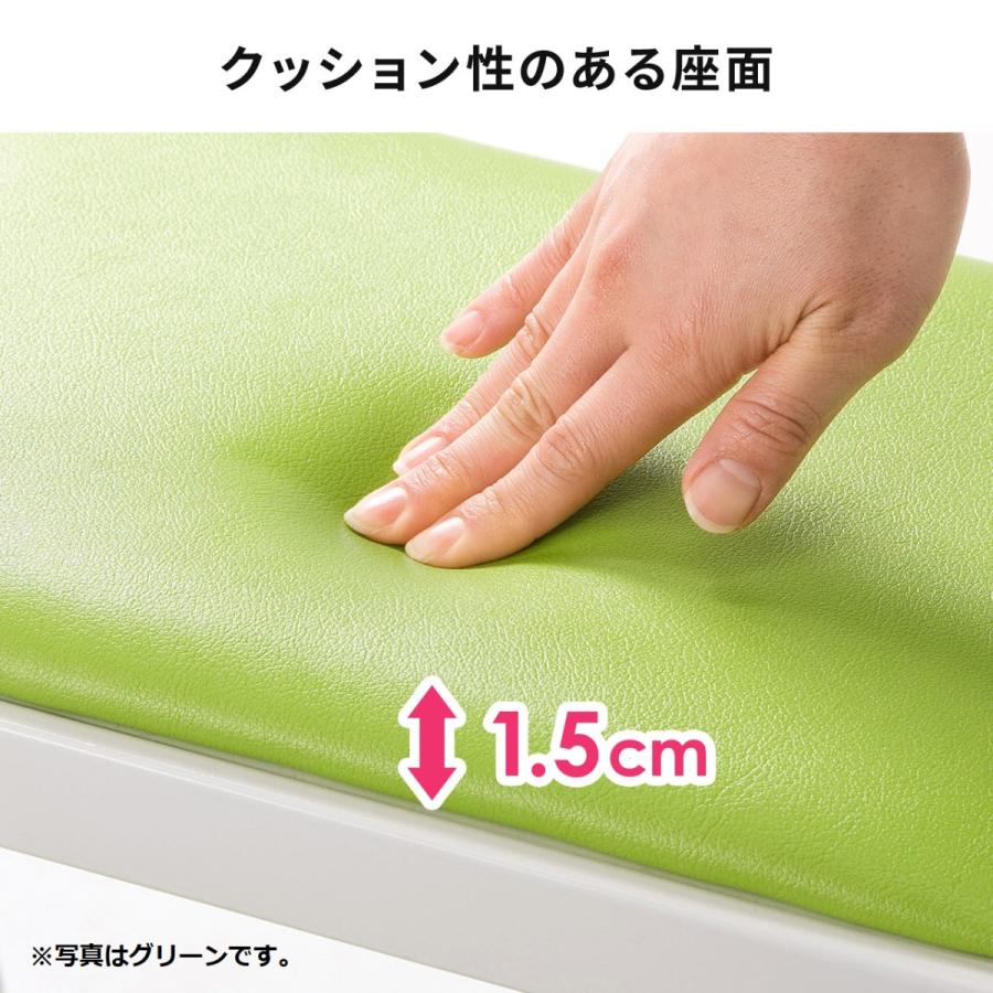 踏み台 ステップスツール 2段 ブラック 折りたたみ クッション付 ステップ椅子 滑り止め付 EZ15-SNCH002BK|esupply|13