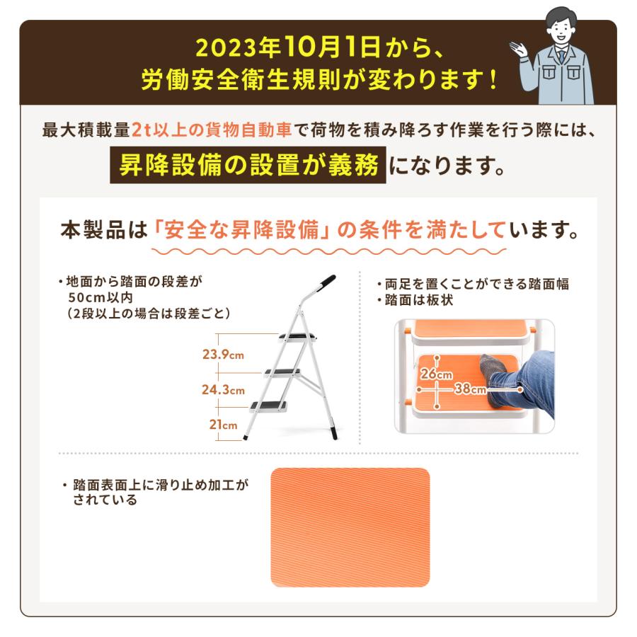 折れ脚の座卓3台セット販売【新品未使用・保管品】 脚立（3段・踏み台・はしご・足場・ステップ・ラダー・手すり