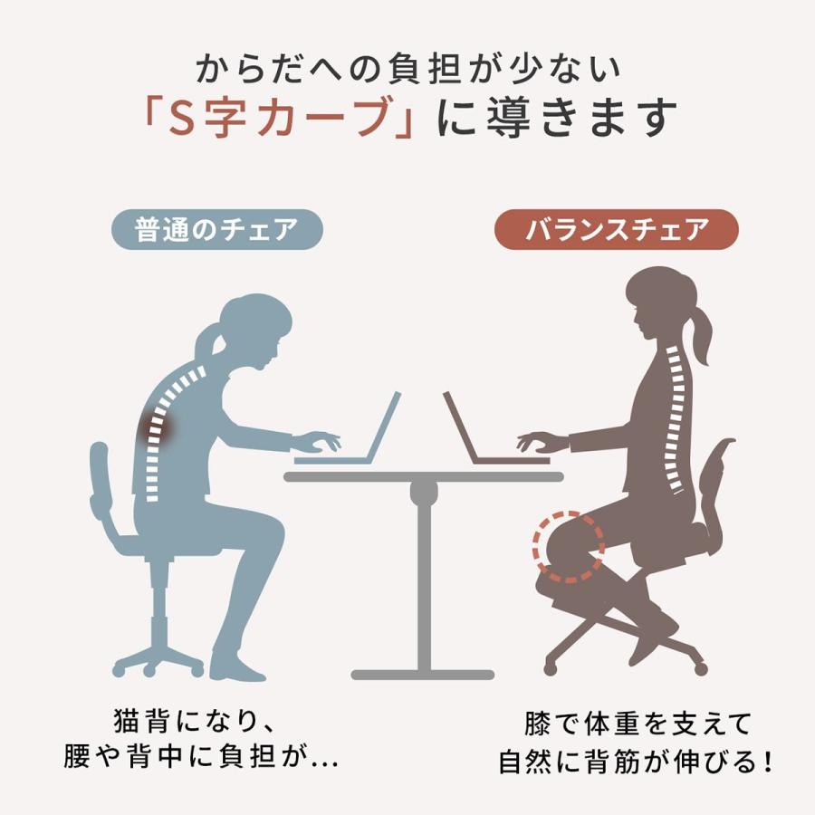 SANWA SUPPLY（サンワサプライ） バランスチェア 休める背もたれ付