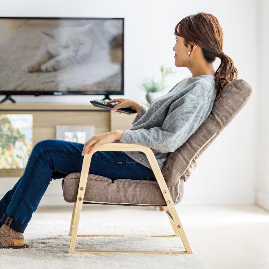 SANWA SUPPLY（サンワサプライ） 高座椅子 立ち座りしやすい 肘掛け