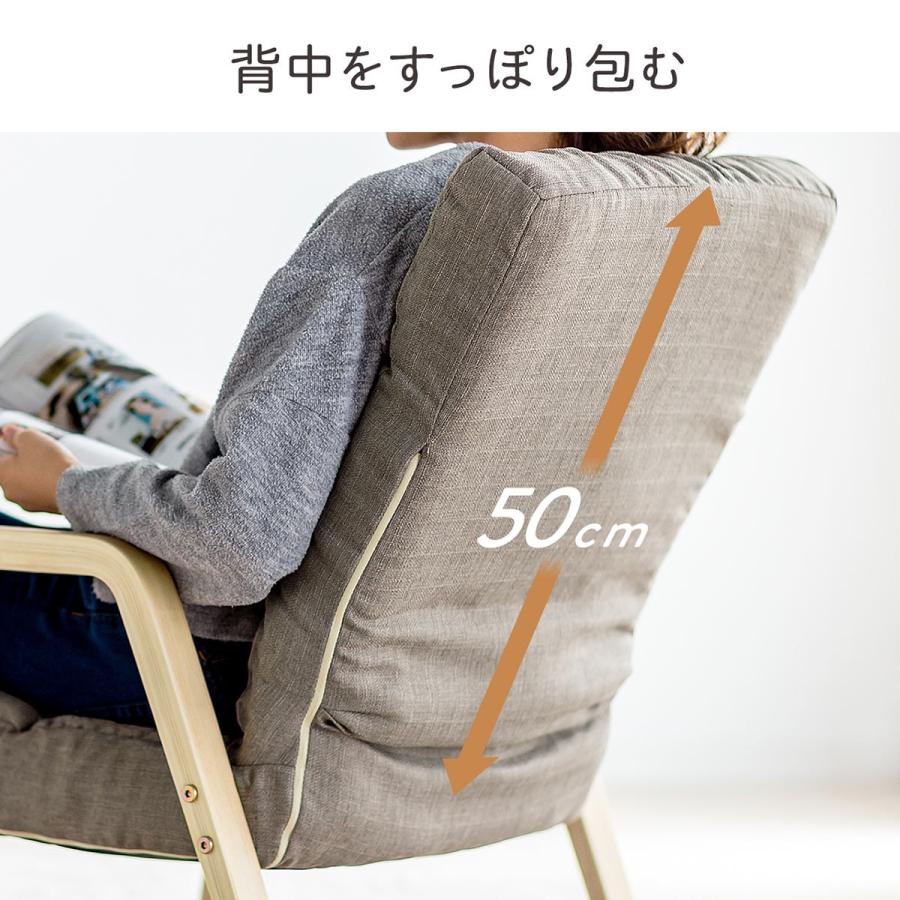 【OKJ9】 高座椅子 背もたれ横型L1304 布調山吹 | 灰皿 SANWA SUPPLY（サンワサプライ） 高座椅子 立ち座りしやすい 肘掛け