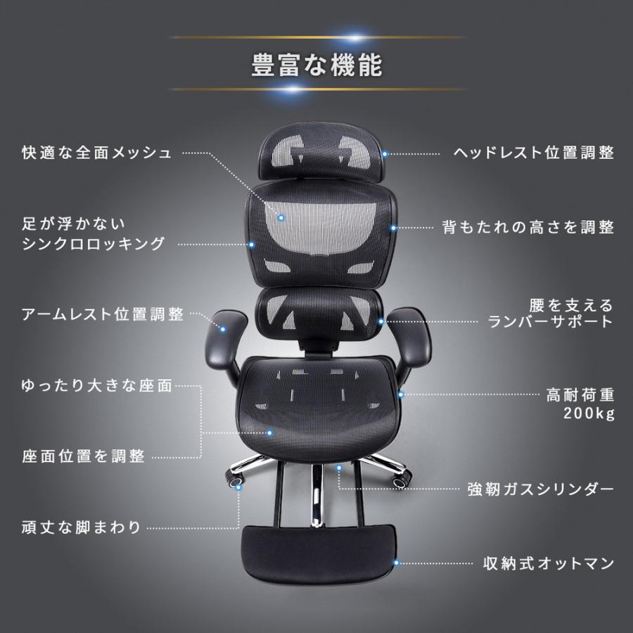 SANWA SUPPLY（サンワサプライ） 高耐荷重多機能チェア エルゴノミクス 