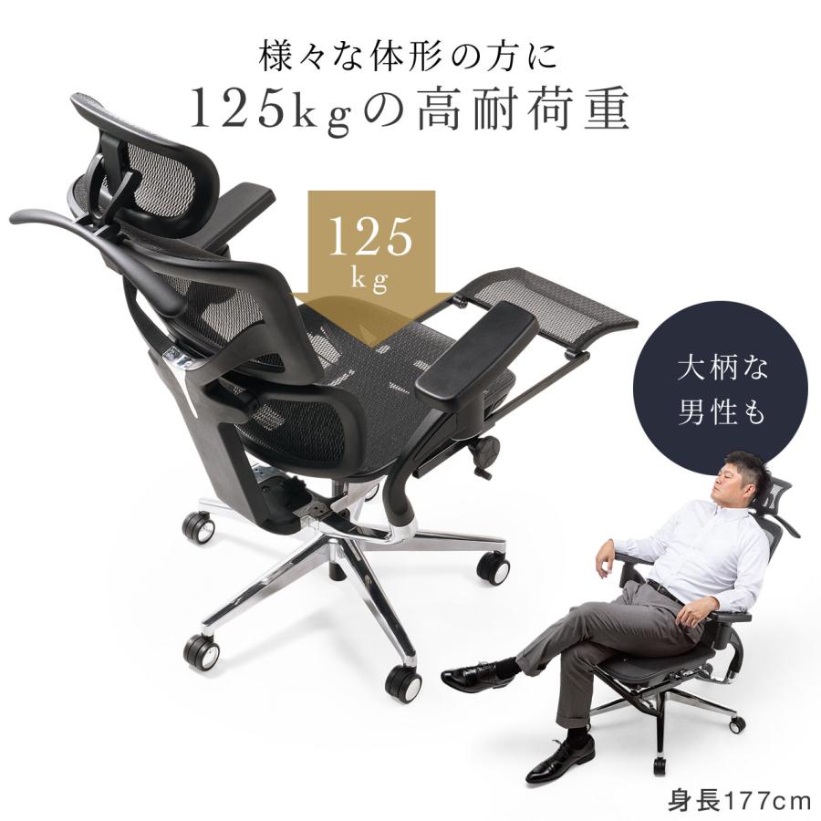 SANWA SUPPLY（サンワサプライ） 高性能メッシュチェア 耐荷重125kg
