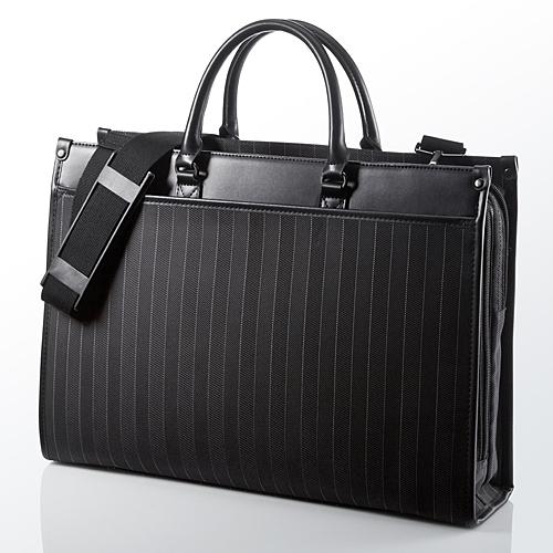 SANWA SUPPLY（サンワサプライ） ビジネスバッグ ストライプ柄 大容量