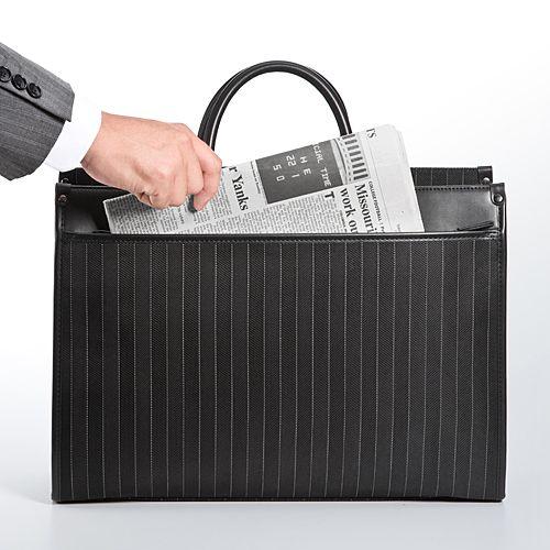 SANWA SUPPLY（サンワサプライ） ビジネスバッグ ストライプ柄 大容量