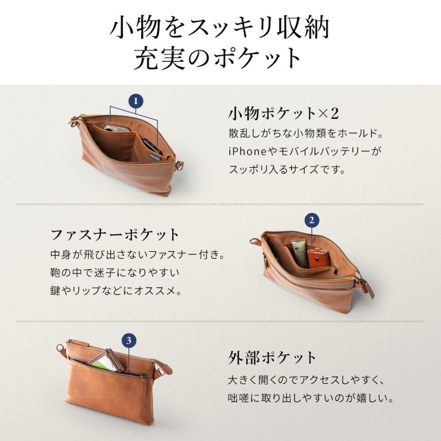SANWA SUPPLY（サンワサプライ） サコッシュ 本革 4WAY ショルダー