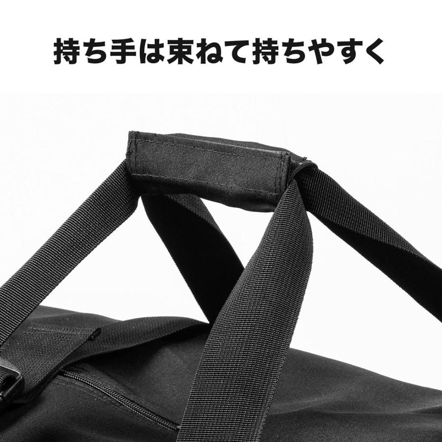 大容量ボストンバッグ 超大容量96L 引っ越し 布団 大型スポーツ用品 折りたたみ可 EZ2-BAG160BK｜esupply｜08