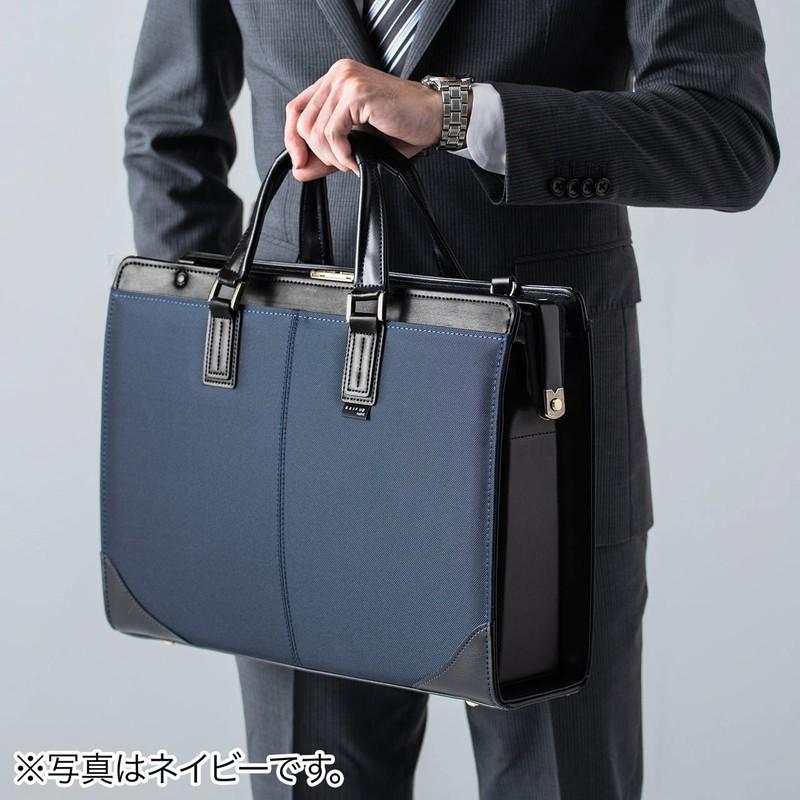 ビジネスバッグ 日本製 肩掛け ショルダー 鎧布生地 ダレスバッグ A4対応 ブラック EZ2-BAG164BK おしゃれ