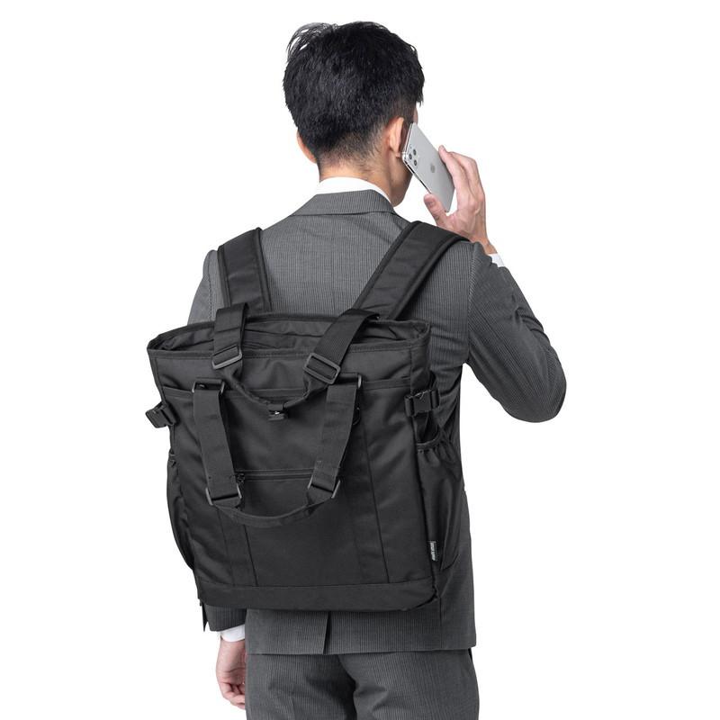 トートバッグ ビジネスバッグ 手持ち ショルダー対応 リュック 肩掛け ブラック EZ2-BAG172BK|esupply|17