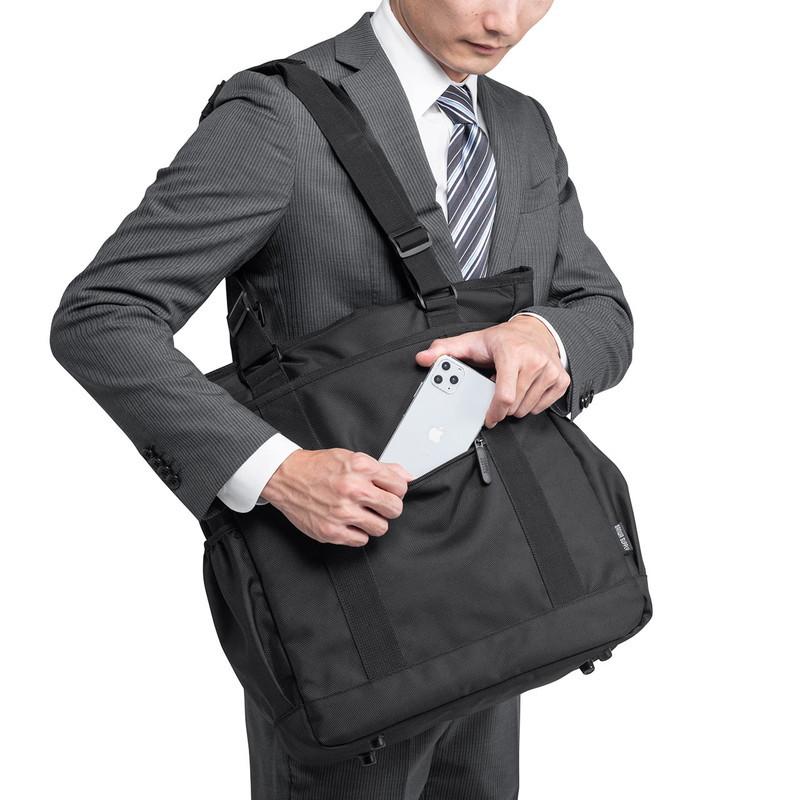 トートバッグ ビジネスバッグ 手持ち ショルダー対応 リュック 肩掛け ブラック EZ2-BAG172BK|esupply|18