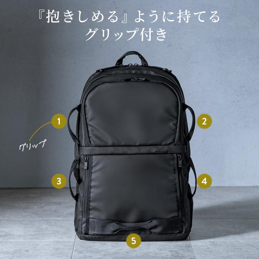 SANWA SUPPLY 前持ちビジネスリュック 日本製 耐水設計 スマホ