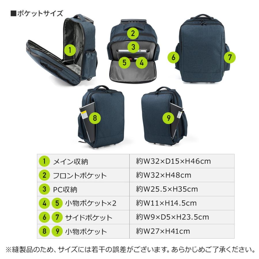 SANWA SUPPLY（サンワサプライ） キャリーリュック リュックキャリー