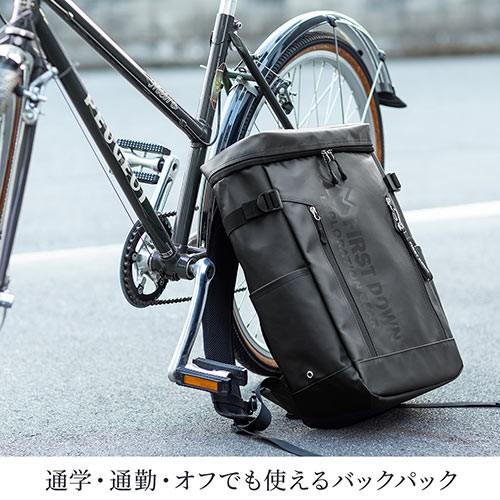 バックパック スクエア型 リュック メンズ ビジネス A4 旅行 ファーストダウン 22L 撥水 通勤 通学 EZ2-BAGFT1BK｜esupply｜02