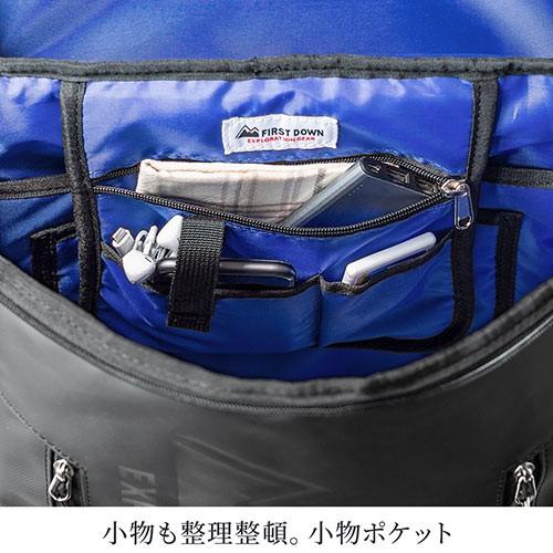 バックパック スクエア型 リュック メンズ ビジネス A4 旅行 ファーストダウン 22L 撥水 通勤 通学 EZ2-BAGFT1BK｜esupply｜08