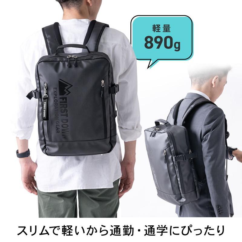 バックパック メンズ リュックサック A4 コンパクト 通勤 旅行 PCリュック ファーストダウン 9L EZ2-BAGFT6BK｜esupply｜03