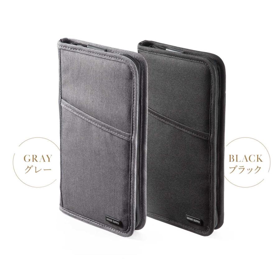 SANWA SUPPLY パスポートケース トラベルオーガナイザー