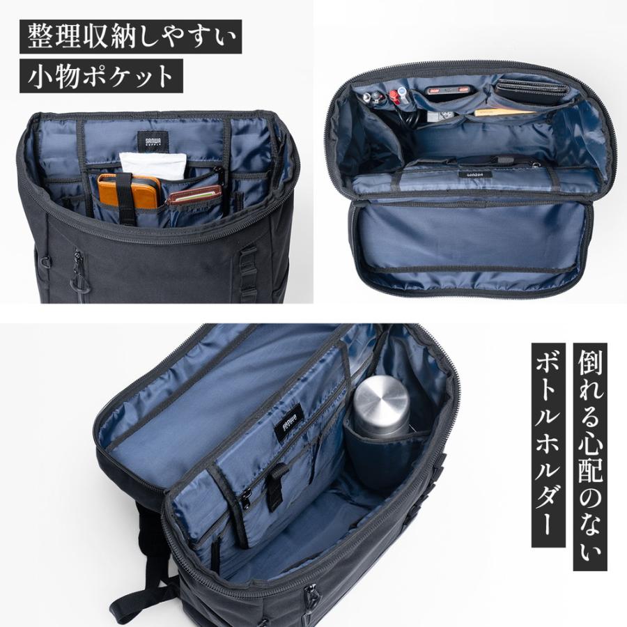 SANWA SUPPLY（サンワサプライ） リュック スクエア ロゴレス 16インチ