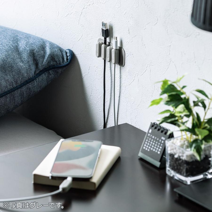 SANWA SUPPLY ケーブルホルダー マグネット 固定 2個セット ケーブル