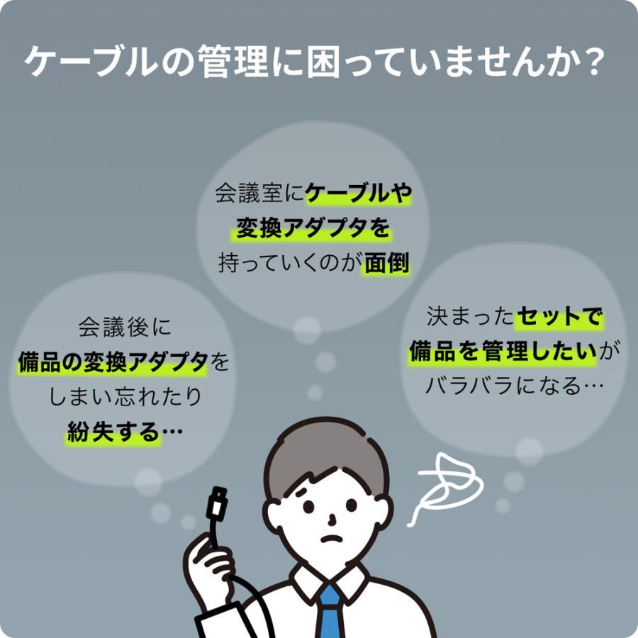 機器連結ワイヤー 備品管理 ケーブル連結 変換アダプタ管理 部品 パーツ 自作 セキュリティ 紛失防止 法人 EZ2-CA061 ネコポス対応｜esupply｜02