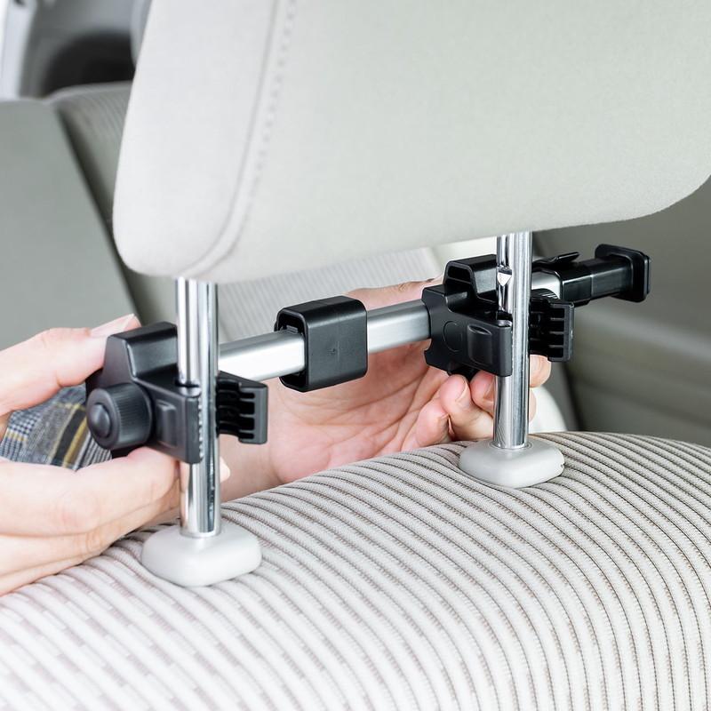 車載ヘッドレストホルダー タブレット スマートフォン Nintendo Switch対応 後部座席用 位置調整 角度調整 Ez2 Car084 Ez2 Car084 イーサプライ ヤフー店 通販 Yahoo ショッピング