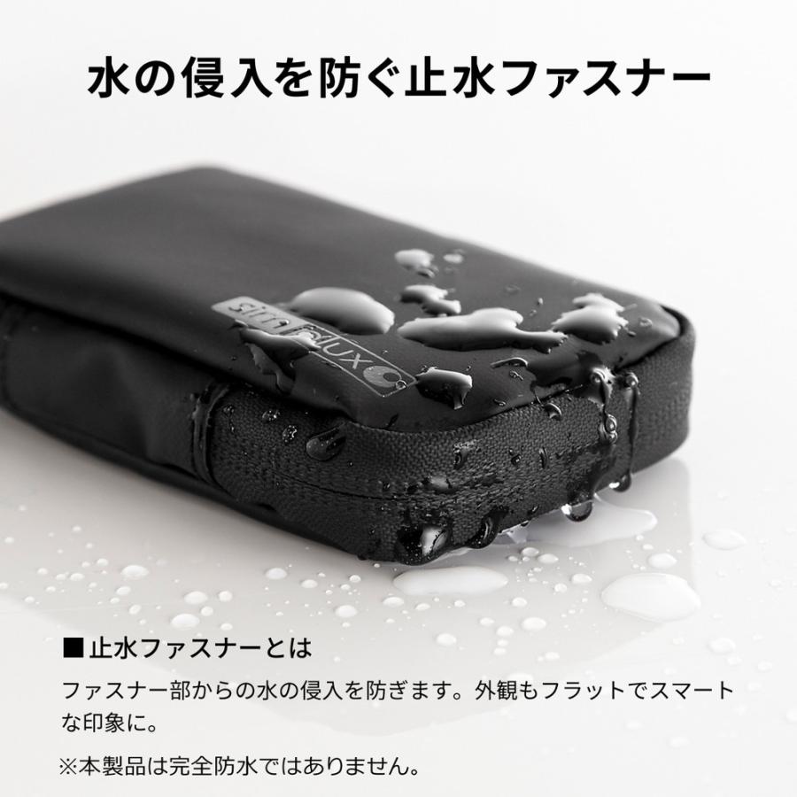 スマートキーケース 防水 防塵 スマートキー1個収納 カード2枚収納 止水ファスナー キーリング付 カーキ EZ2-CAR105KH｜esupply｜06