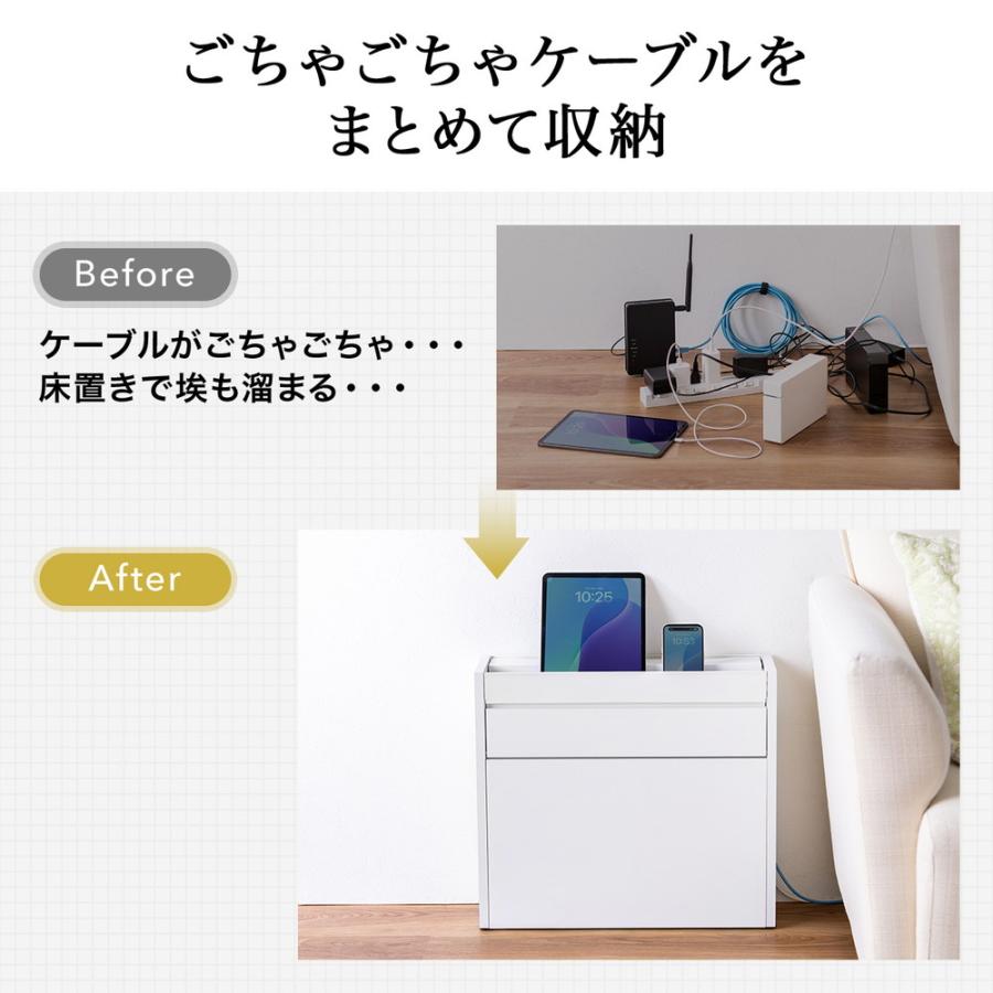 SANWA SUPPLY（サンワサプライ） ルーター収納ボックス ケーブル