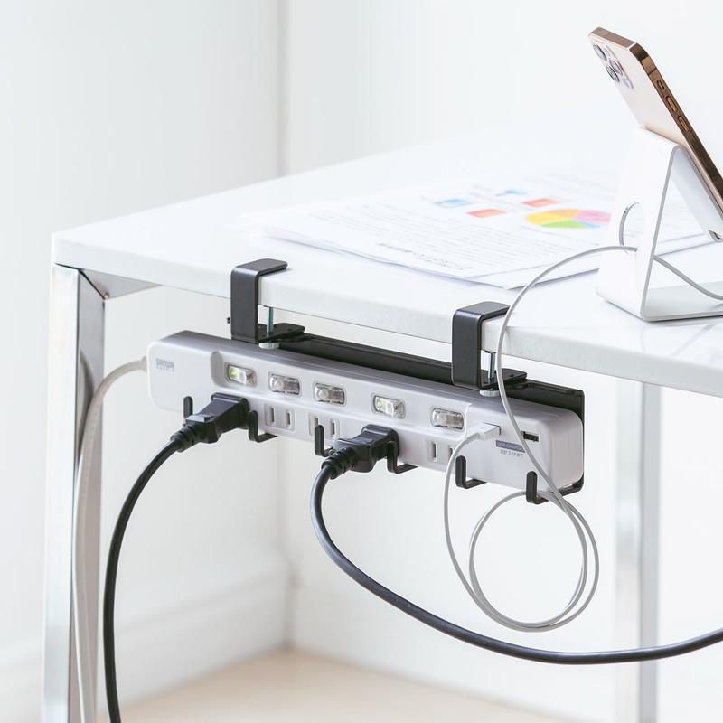 SANWA SUPPLY（サンワサプライ） 吊り下げフック クランプ固定 Lサイズ