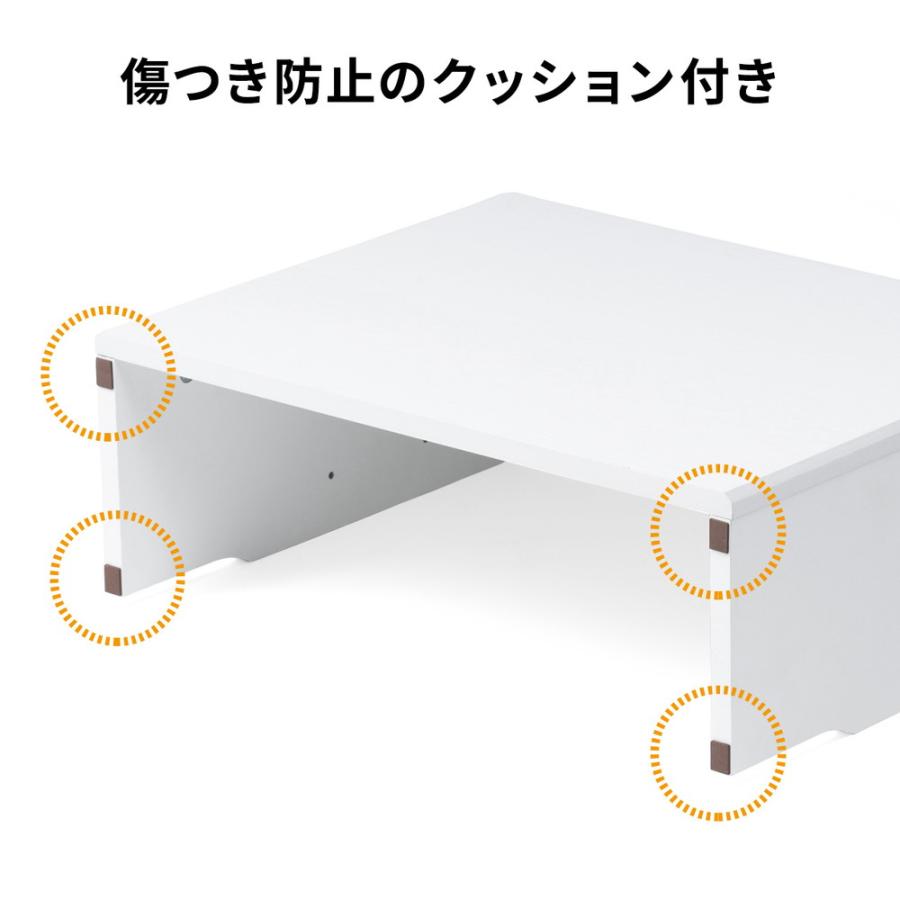 ルーター収納ボックス コンセント付き 幅50cm 木製 スリム 壁面収納 ケーブルボックス 電話台 ダークブラウン EZ2-CB042DBRM | SANWA SUPPLY | 11