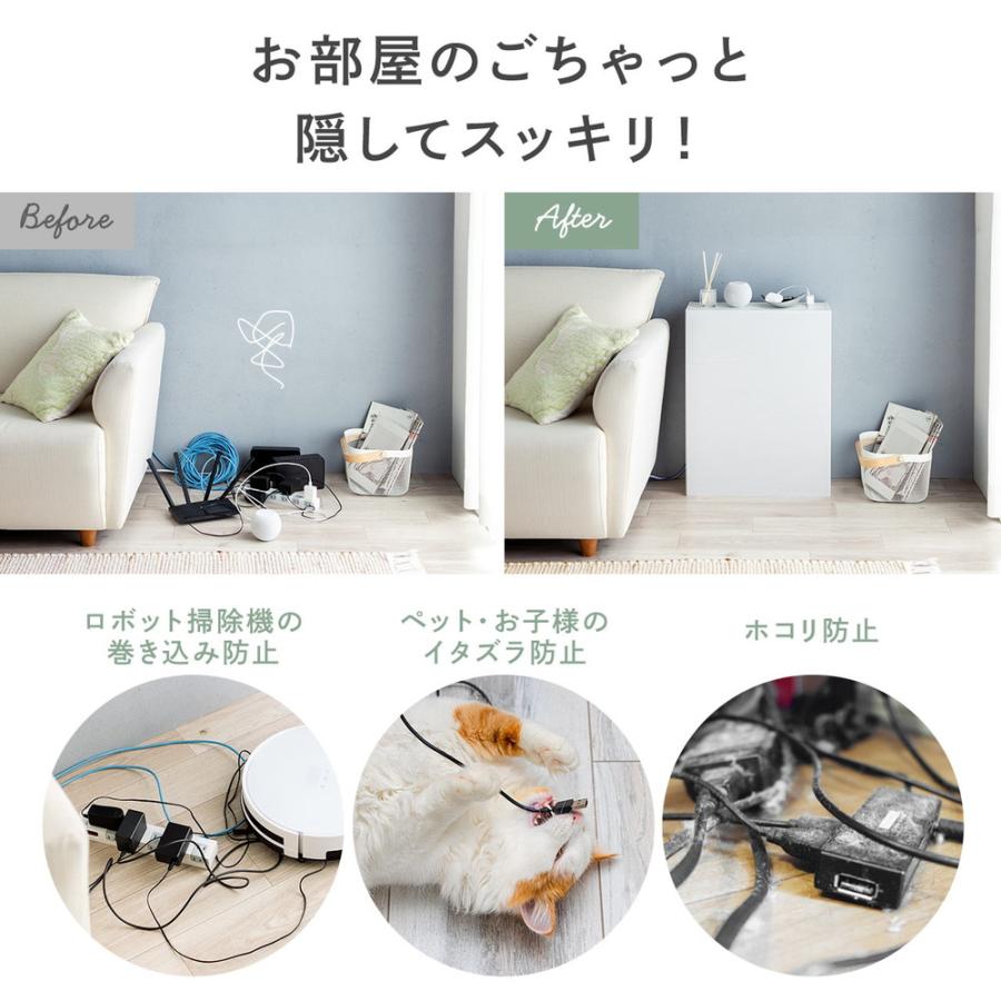 SANWA SUPPLY（サンワサプライ） ルーター収納ボックス ケーブル