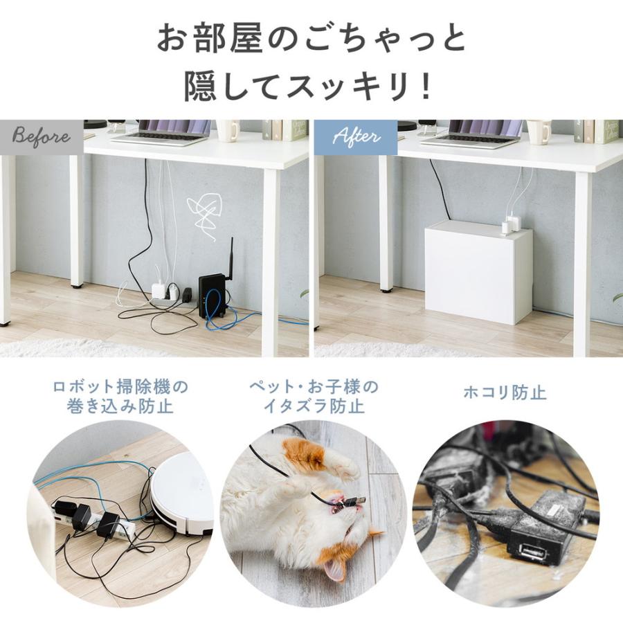 SANWA SUPPLY（サンワサプライ） ルーター収納ボックス ケーブル