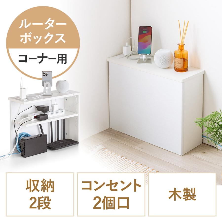 SANWA SUPPLY（サンワサプライ） ルーター収納ボックス ケーブル