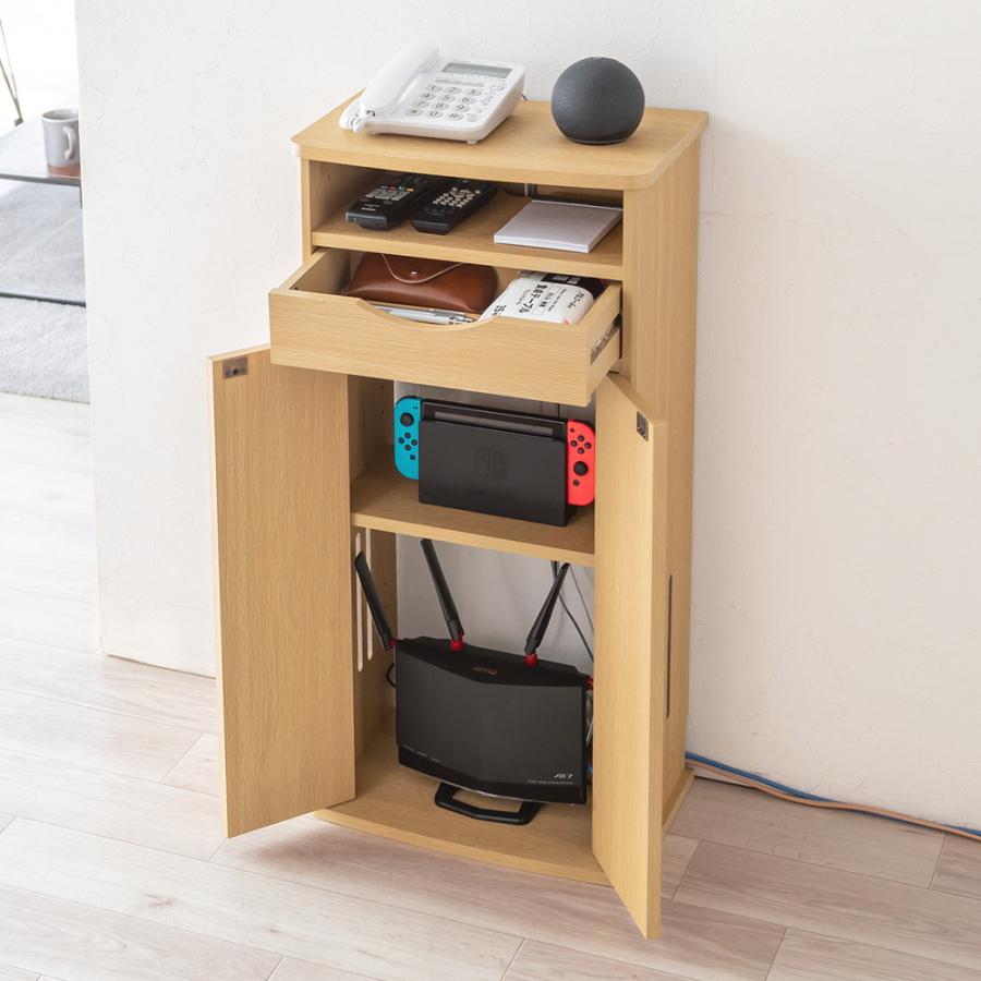 SANWA SUPPLY（サンワサプライ） 一部予約 ルーター収納ボックス 電話