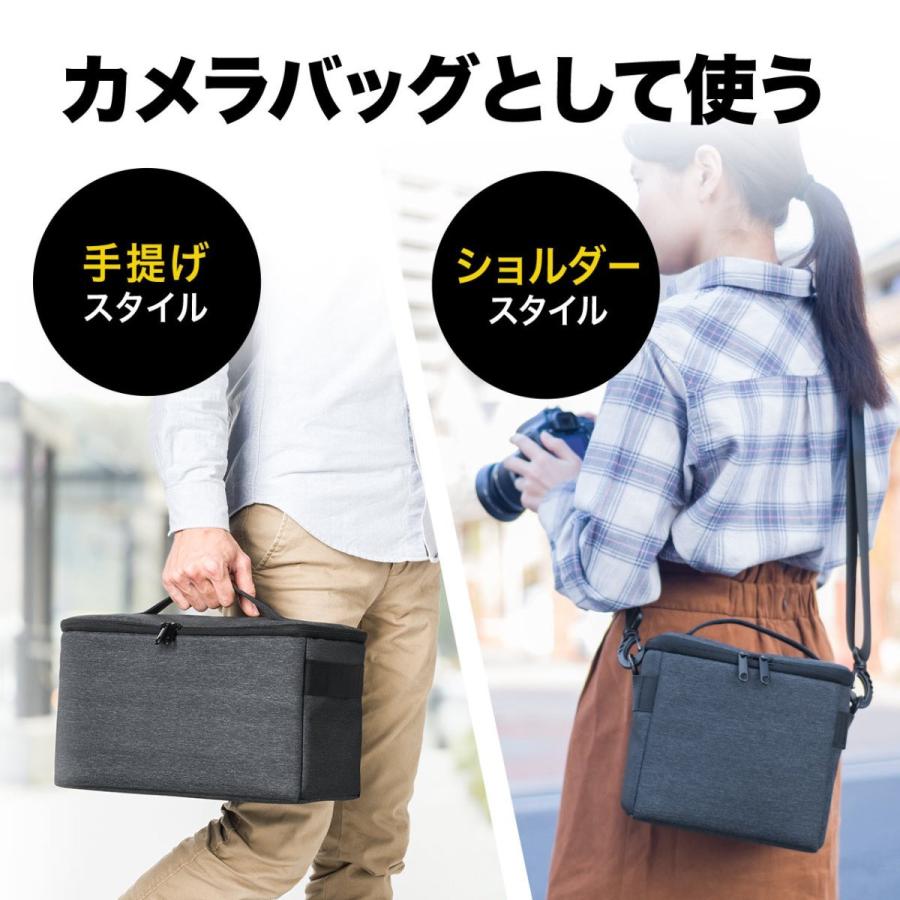 最大80 オフ カメラインナーバッグ 2way 手持ち ショルダーベルト カメラケース バッグインバッグ ビデオカメラケース Sサイズ Ez2 Dgbg010 ネコポス非対応2 580円 Aynaelda Com
