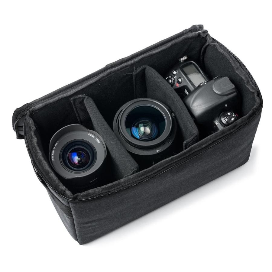 カメラインナーバッグ 2WAY 手持ち・ショルダーベルト カメラケース バッグインバッグ ビデオカメラケース Lサイズ EZ2-DGBG011｜esupply｜11