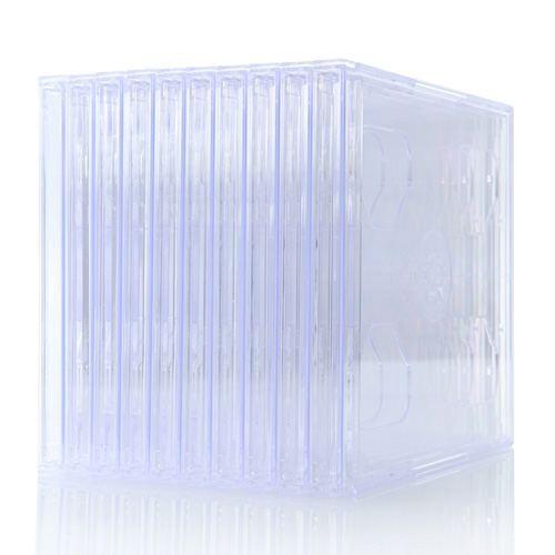 SANWA SUPPLY DVD・CDプラケース 2枚収納 厚さ10mm ジャケット