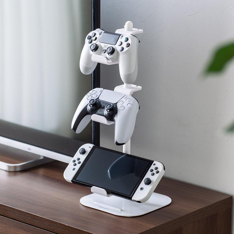 ゲームコントローラースタンド ゲームパッドスタンド ヘッドホンスタンド ホワイト EZ2-GAP011W|esupply|11