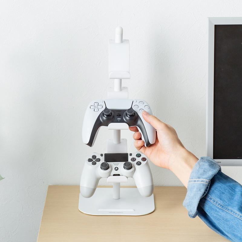 ゲームコントローラースタンド ゲームパッドスタンド ヘッドホンスタンド ホワイト EZ2-GAP011W|esupply|12